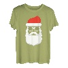 Weihnachtsmann Mütze Sonnenbrille Bart Santa Geschenkidee T-Shirt