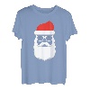 Weihnachtsmann Mütze Sonnenbrille Bart Santa Geschenkidee T-Shirt