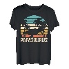 Herren Papasaurus T-Rex Papa Dad Dino Dinosaurier T-Shirt