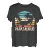 Herren Papasaurus T-Rex Papa Dad Dino Dinosaurier T-Shirt