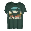 Herren Papasaurus T-Rex Papa Dad Dino Dinosaurier T-Shirt