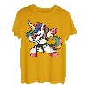 Lustiges Dabbing Einhorn Judo Tee, Judoka Frauen Mädchen T-Shirt