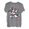 Lustiges Dabbing Einhorn Judo Tee, Judoka Frauen Mädchen T-Shirt
