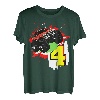 Monster Truck Geburtstag 4 Jahre 4. Geburtstag Feier Jungen T-Shirt