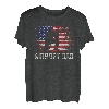 Herren Airsoft Sport Vintage Used-Look USA Amerikanische Flagge DAD T-Shirt