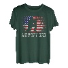 Herren Airsoft Sport Vintage Used-Look USA Amerikanische Flagge DAD T-Shirt