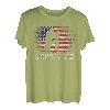 Herren Airsoft Sport Vintage Used-Look USA Amerikanische Flagge DAD T-Shirt