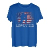 Herren Airsoft Sport Vintage Used-Look USA Amerikanische Flagge DAD T-Shirt