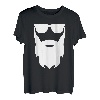 Lustiges Bart Und Sonnenbrille Design Für Männer Mit Bärten T-Shirt