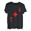 Karneval Kostüm Karo Ass Faschingskostüm Poker Kartenspiel T-Shirt