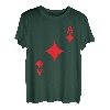 Karneval Kostüm Karo Ass Faschingskostüm Poker Kartenspiel T-Shirt