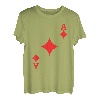 Karneval Kostüm Karo Ass Faschingskostüm Poker Kartenspiel T-Shirt