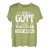 Als Gott Papa Schuf Wollte Er Angeben Vatertag T-Shirt