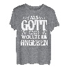Als Gott Papa Schuf Wollte Er Angeben Vatertag T-Shirt