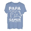 Herren PAPA AM TAG GAMER BEI NACHT | Vater Gaming Zocker Geschenk T-Shirt