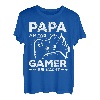 Herren PAPA AM TAG GAMER BEI NACHT | Vater Gaming Zocker Geschenk T-Shirt