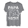 Herren PAPA AM TAG GAMER BEI NACHT | Vater Gaming Zocker Geschenk T-Shirt