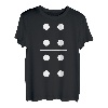 Fasching & Karneval - 4/4 Domino Stein Kostüm T-Shirt