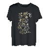Goldener Chinesischer Feuer Spuckender Drache T-Shirt
