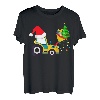 Jungen Weihnachtsshirt Graben Truck Weihnachtsbaum Kinder T-Shirt