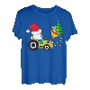 Jungen Weihnachtsshirt Graben Truck Weihnachtsbaum Kinder T-Shirt