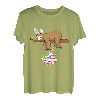 Faultier Osterhase Eierkorb lustig Jungen Mädchen Kinder Ostern T-Shirt