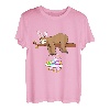 Faultier Osterhase Eierkorb lustig Jungen Mädchen Kinder Ostern T-Shirt