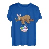 Faultier Osterhase Eierkorb lustig Jungen Mädchen Kinder Ostern T-Shirt