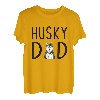 Herren Sibirischer Husky Hund Papa Husky Dad T-Shirt