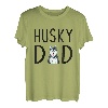 Herren Sibirischer Husky Hund Papa Husky Dad T-Shirt