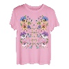 T-Shirt mit Stiefmütterchen und Vögeln, süßes Blumenmuster, ukrainische Vyshyvanka, Vintage-Stil T-Shirt