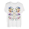 T-Shirt mit Stiefmütterchen und Vögeln, süßes Blumenmuster, ukrainische Vyshyvanka, Vintage-Stil T-Shirt