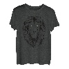 Löwenkopf mit leuchtenden Augen Zeichnung Geschenk T-Shirt