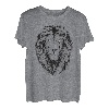 Löwenkopf mit leuchtenden Augen Zeichnung Geschenk T-Shirt