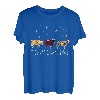 Kuh Frohe Weihnachten Niedlicher Schlafanzug Leopard X-Mas Bauer T-Shirt