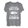 Bester Papa und Sohn Vatertag Hapfox T-Shirt