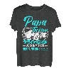 Papa und Tochter Vater Tochter Partnerlook Spruch Vatertag T-Shirt