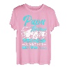 Papa und Tochter Vater Tochter Partnerlook Spruch Vatertag T-Shirt