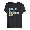 Herren Ehemann papa Heimwerker Held Lustiger Dad Spruch Vater T-Shirt