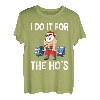 Lustiger Gym Fitness Weihnachtsmann Mann Frau Weihnachts T-Shirt