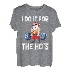 Lustiger Gym Fitness Weihnachtsmann Mann Frau Weihnachts T-Shirt