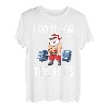 Lustiger Gym Fitness Weihnachtsmann Mann Frau Weihnachts T-Shirt