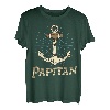 Herren Papitän - Papa und Kapitän Anker Motiv Vatertag T-Shirt