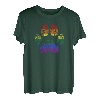 Puppy Dog Pfotenabdruck LGBT Pride Month Gay Flagge T-Shirt