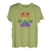 Puppy Dog Pfotenabdruck LGBT Pride Month Gay Flagge T-Shirt