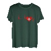 Schweiz Herz Schweizer Herzschlag EKG Puls Schweizerisches T-Shirt