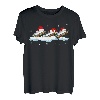Weihnachtsmann-Mundharmonika, Weihnachtsbeleuchtung, lustige Mundharmonika, Geschenk für Liebhaber T-Shirt
