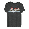 Weihnachtsmann-Mundharmonika, Weihnachtsbeleuchtung, lustige Mundharmonika, Geschenk für Liebhaber T-Shirt