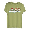 Weihnachtsmann-Mundharmonika, Weihnachtsbeleuchtung, lustige Mundharmonika, Geschenk für Liebhaber T-Shirt