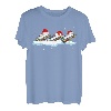 Weihnachtsmann-Mundharmonika, Weihnachtsbeleuchtung, lustige Mundharmonika, Geschenk für Liebhaber T-Shirt